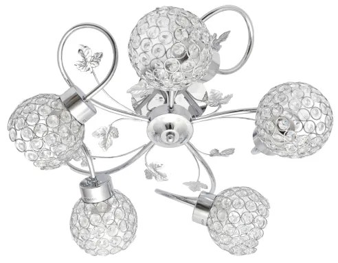 Lustră aplicată SOPHIA 5xE27/15W/230V crom lucios/transparent