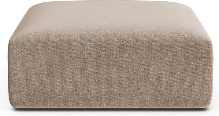 Taburet maro deschis cu tapițerie din catifea Campi – Cosmopolitan Design