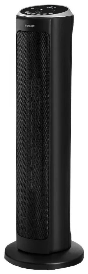 Sencor - Aerotermă cu ventilator și rezistență ceramică, 1300/2200 W, 230 V, negru, cu telecomandă