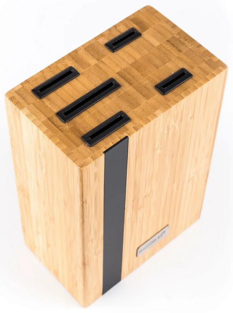 Set de cuțite G21 Gourmet Rustic 5 bucăți + blocde bambus