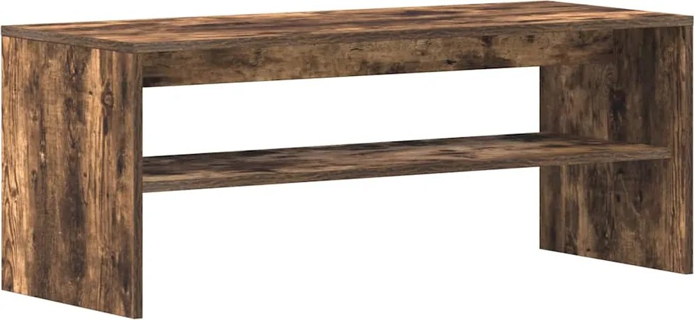 vidaXL Comodă TV, stejar fumuriu, 100x40x40 cm, lemn compozit