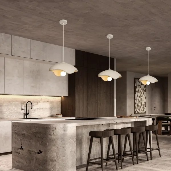 BRILAGI - Lustră pe cablu WABI SABI 1xE27/60W/230V Ø 30 cm albă