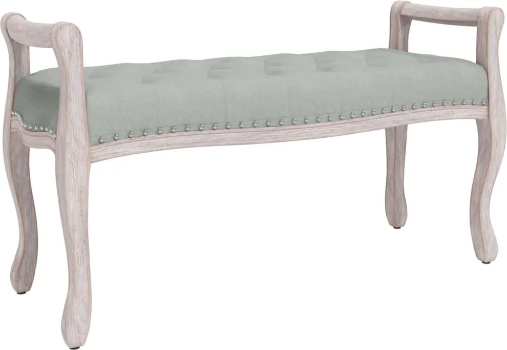 vidaXL Bancă, gri deschis, 110x45x60 cm, catifea