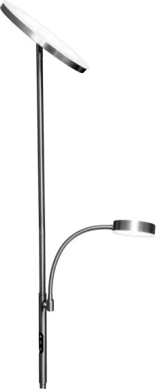 Lampă de podea LED dimabilă NORA LED/25W/230V 2200/3000/4000K + LED/5W 3000K crom + telecomandă