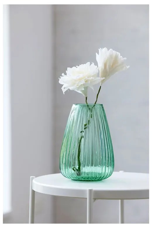 Vază din sticlă Bitz Kusintha, înălțime 22 cm, verde