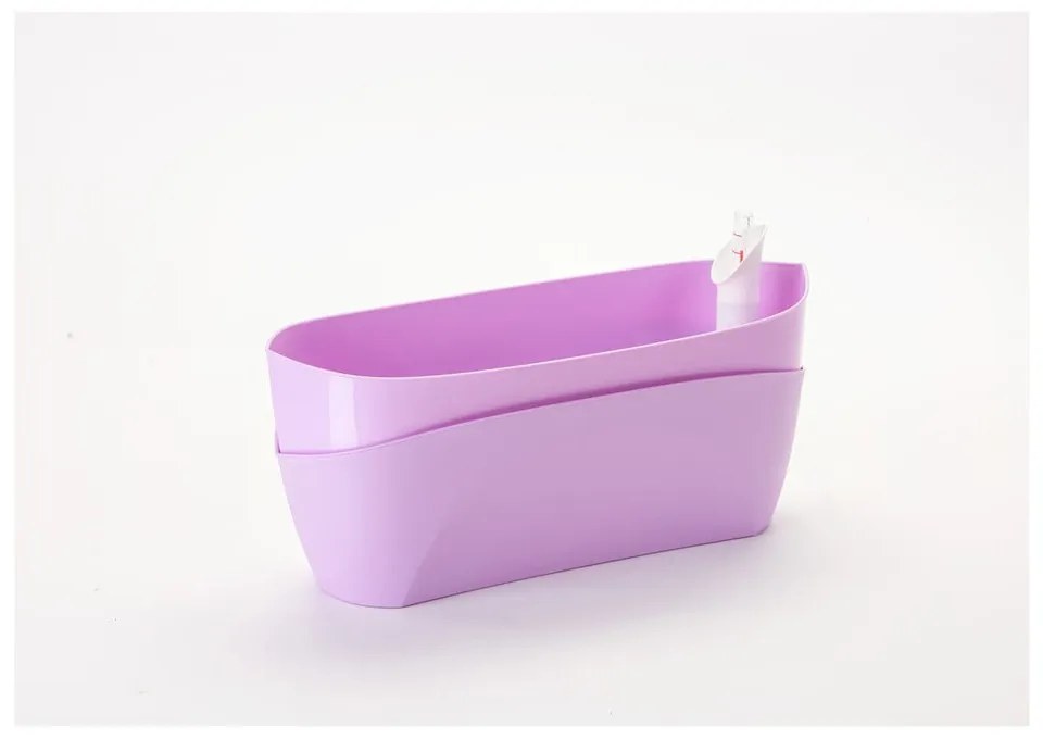 Ghiveci Plastia Doppio, roz pastel
