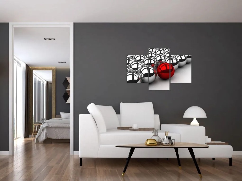 Tablou cu bile lucioase (90x60 cm)