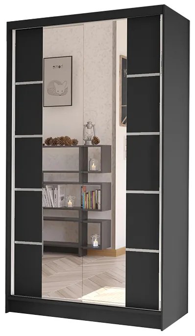Dulap de haine Delana V (negru). 1047540