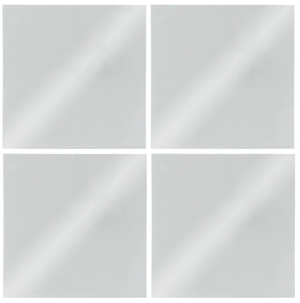 Set 4 oglinzi suspendate, Atmosphera Createur d'interieur, 30x30cm, Sticla