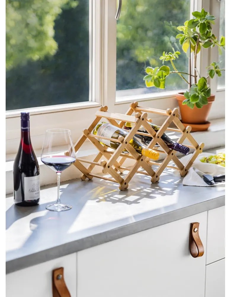 Raft de vin din bambus - Bonami Essentials