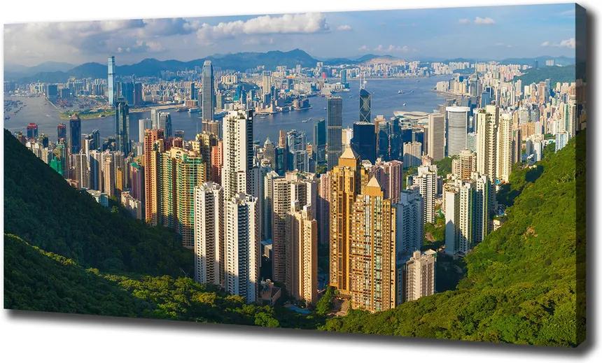 Tablou canvas Hong kong panorama