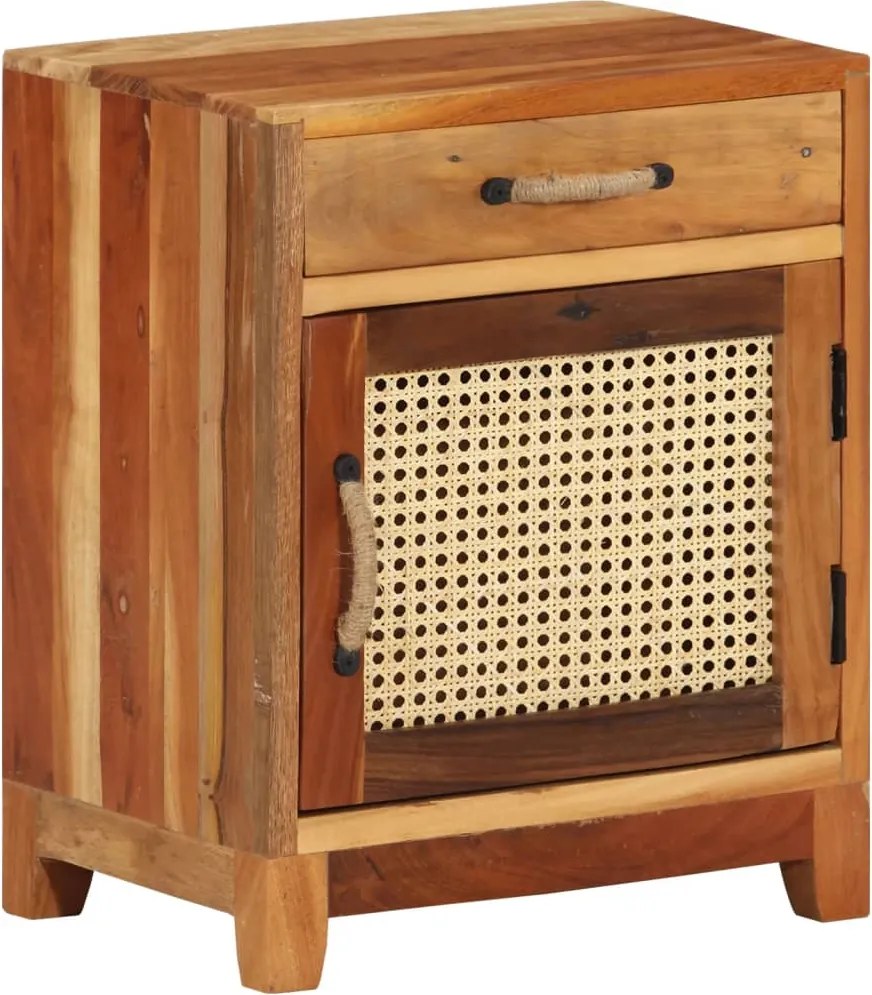 vidaXL Noptieră, 40 x 30 x 50 cm, lemn masiv reciclat