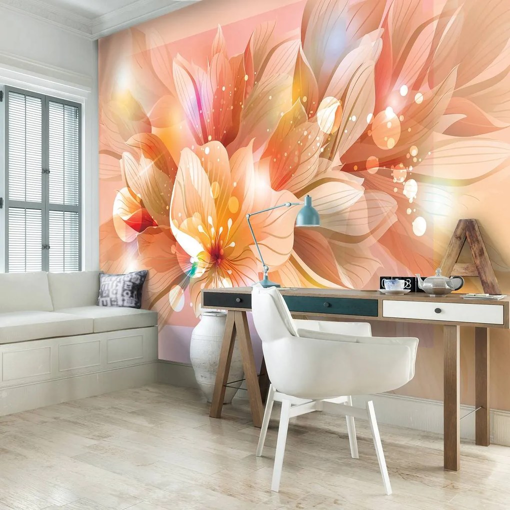 Fototapet - Arta florală - abstract (152,5x104 cm)