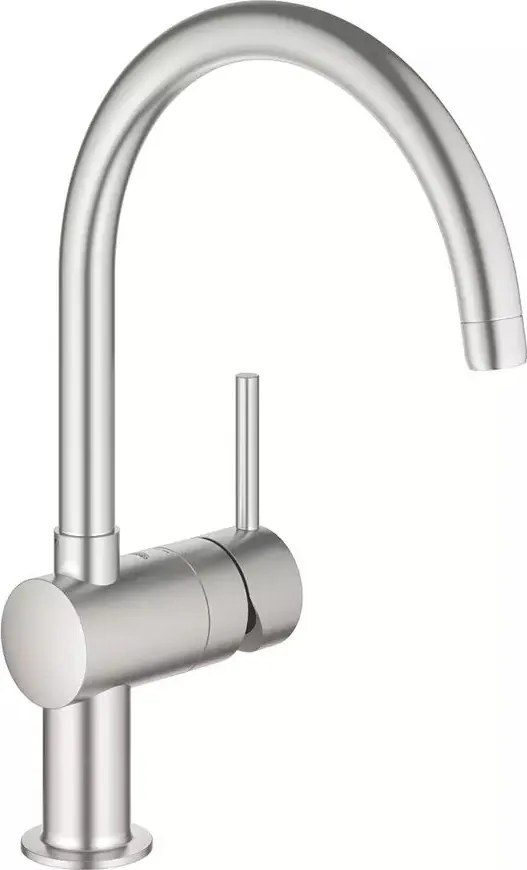Baterie bucatarie Grohe Minta monocomanda crom periat Supersteel