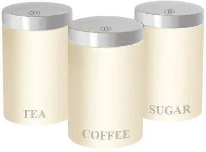 Set doze 3 piese Berlinger Haus Cream Metallic  Line