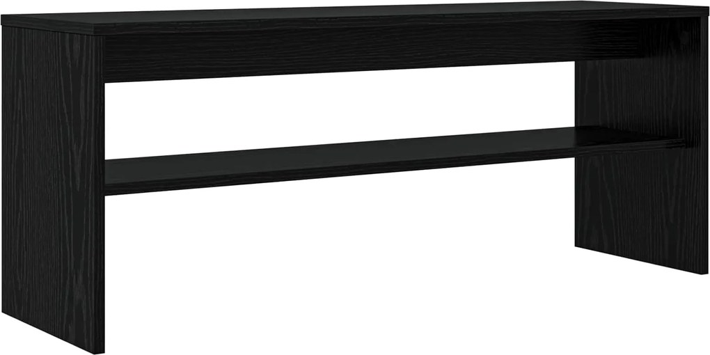 vidaXL Cabinet TV Stejar Negru 100 x 30 x 40 cm Lemn compozit