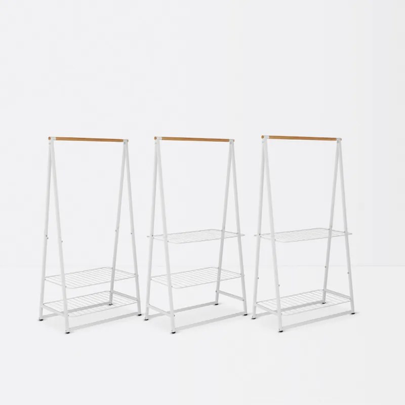 Suport multifunctional pentru haine Brabantia Linn 1008930, Otel, Alb