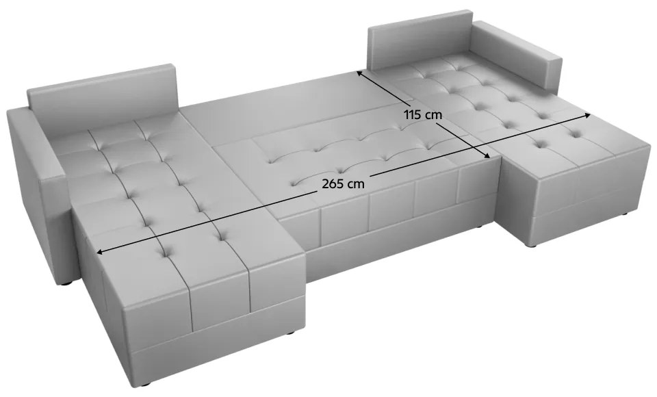 Set de canapea universala, gri, DUAN U UNI