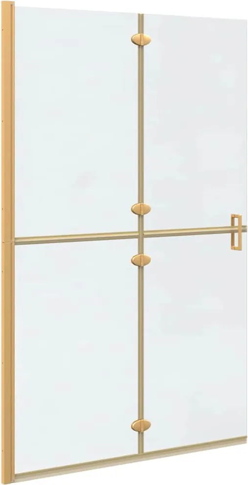 vidaXL Perete de duș Walk-In Auriu 120 x 6,5 x 190 cm