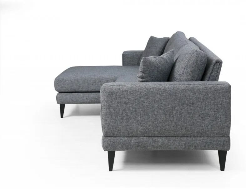 Coltar extensibil Nordic Corner Left (Chl+3R), Gri Inchis