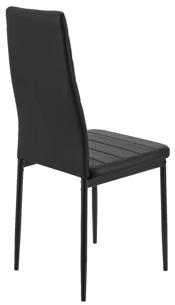 Set de 4 scaune de sufragerie Loja - negru