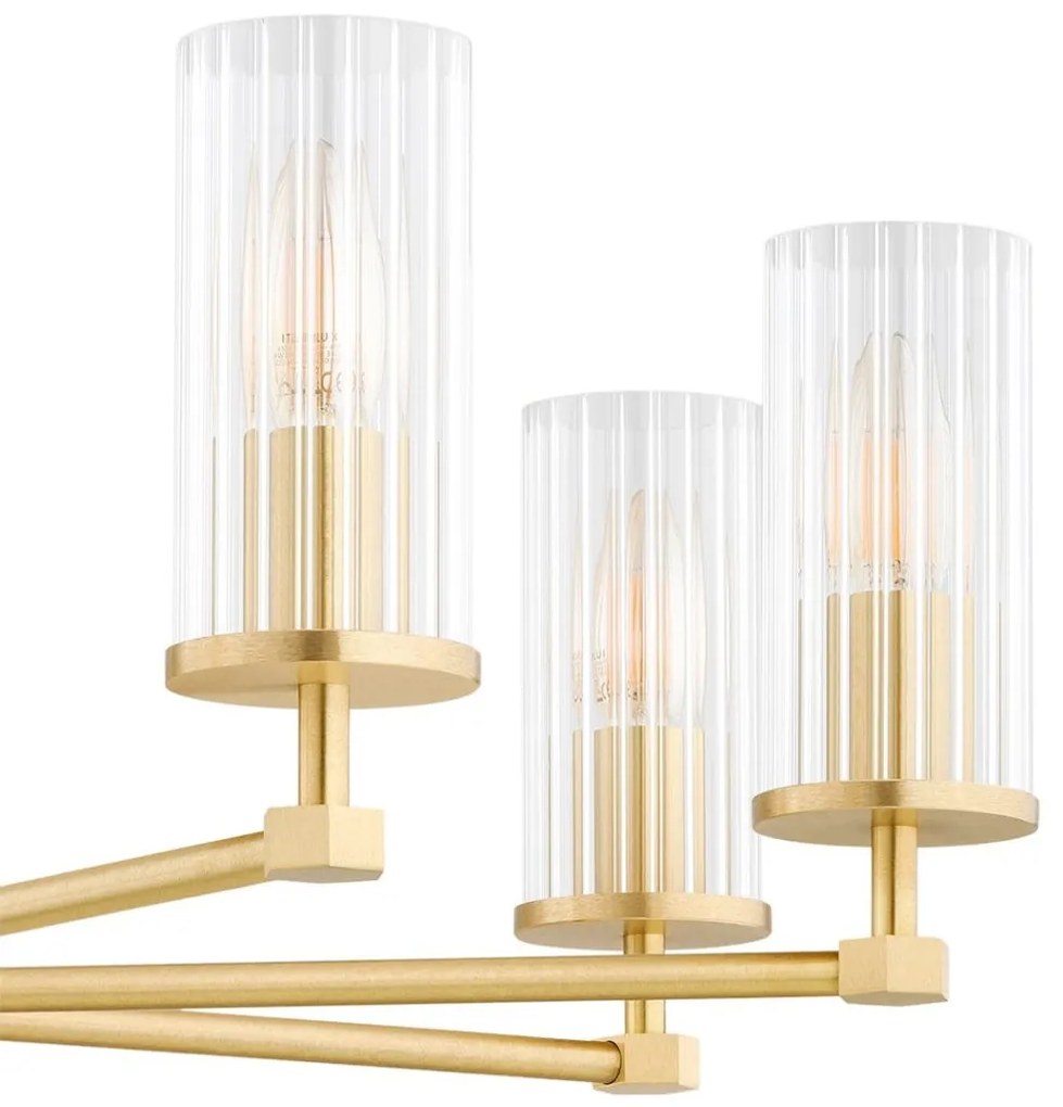 Candelabru elegant realizat din alama Hampton 8L
