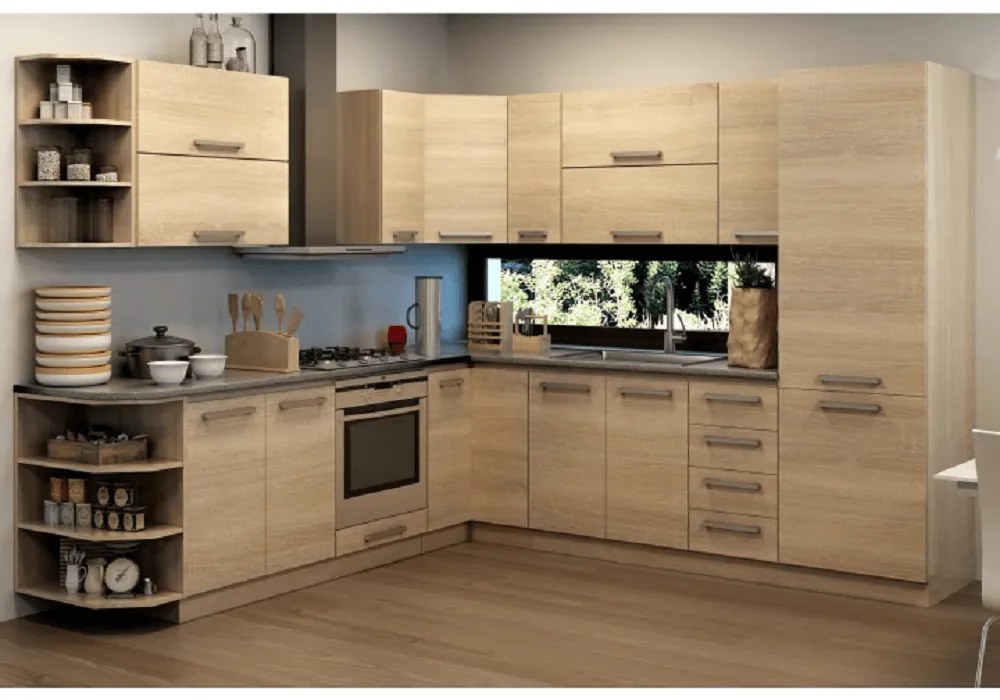 Cabinet superior, stejar sonoma, NOVA PLUS NOPL-005-OH