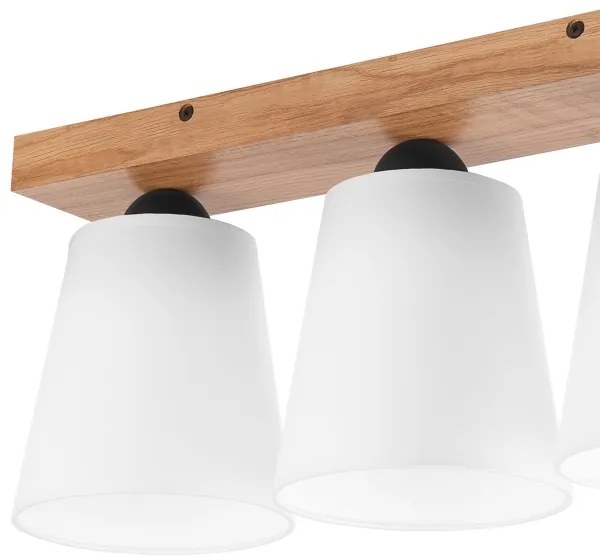 Lustră aplicată LULA 3xE27/60W/230V stejar