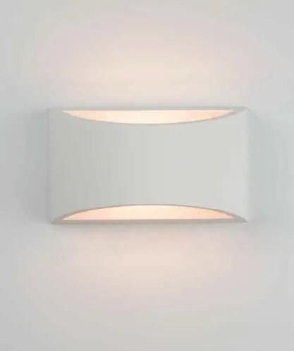 Aplica de perete cu lumina ambientala design modern Gypus alb