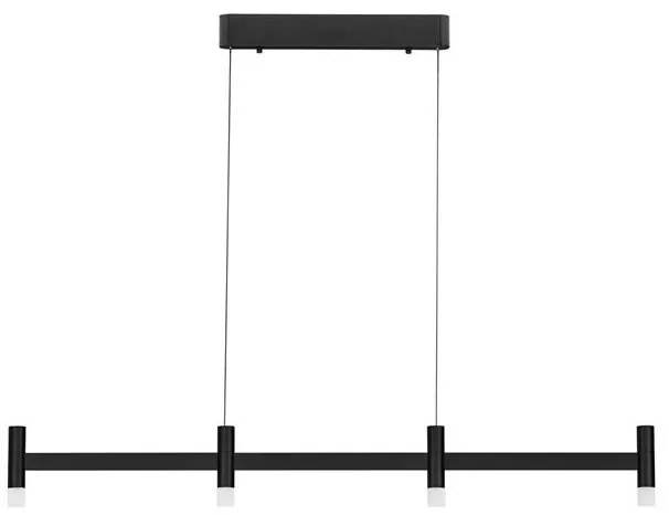 Lustra liniara cu 4 spoturi LED 3000K POETIC negru
