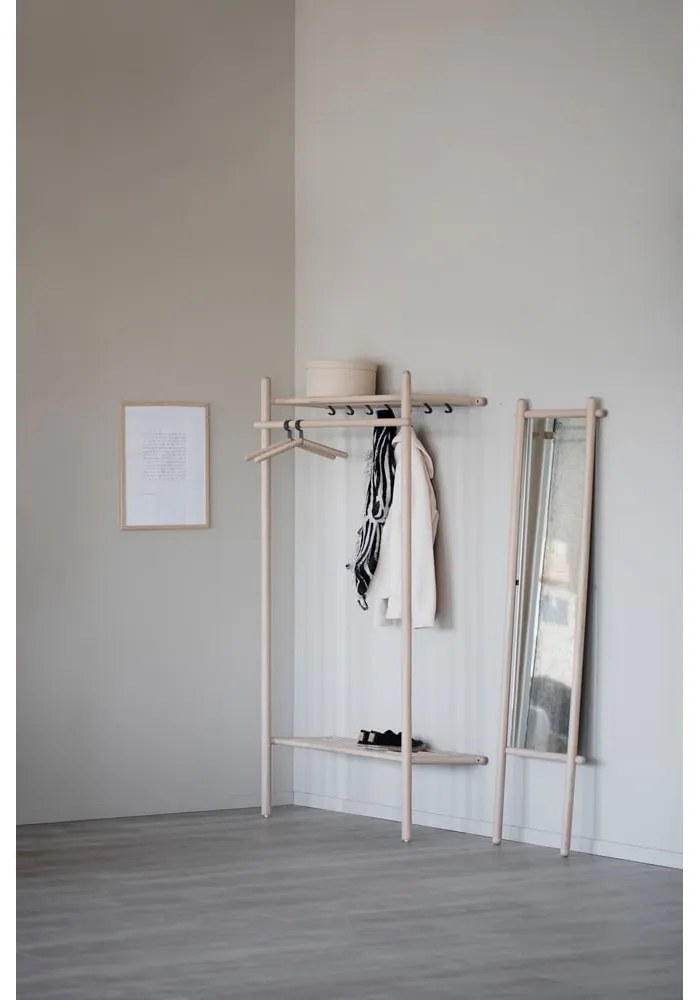 Set pentru hol în culoare naturală din lemn masiv de stejar Milford - Rowico