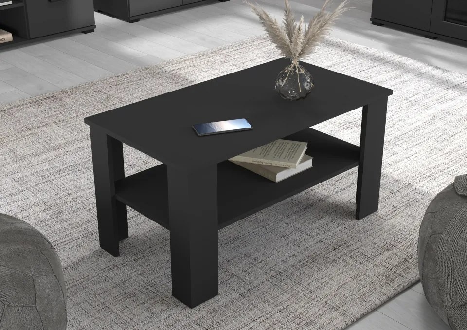 Măsuță de cafea Frazio – 100x55x58 cm – Negru