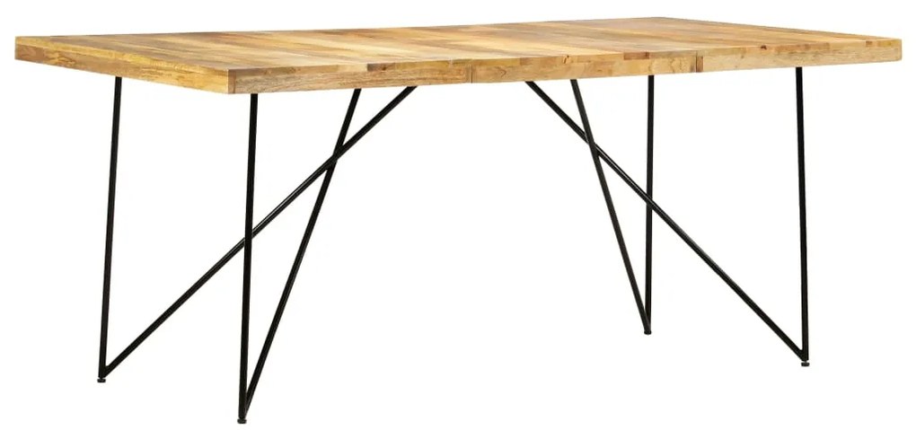 vidaXL Masă de bucătărie, 180 x 90 x 76 cm, lemn masiv de mango