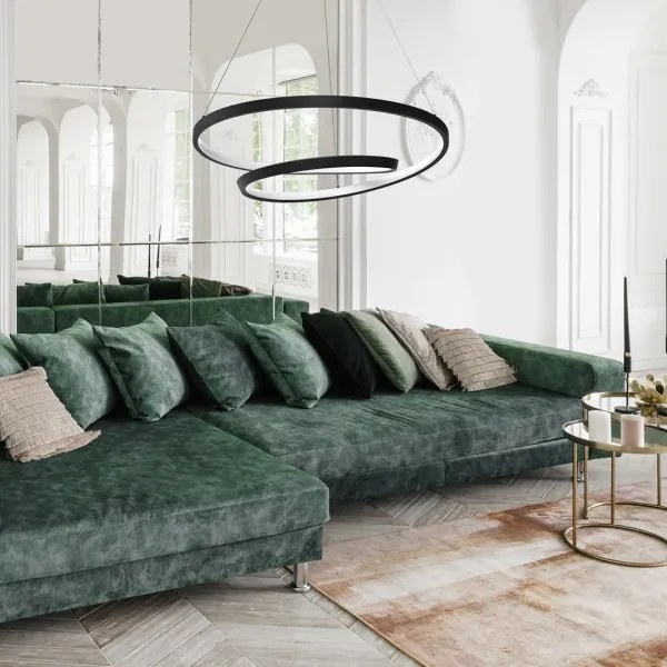 Lustră LED pe cablu LUCERO LED/48W/230V neagră