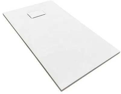 Cadita Baie Din Compozit , Smack , 120 X70 Cm , Cu Sifon,Alb
