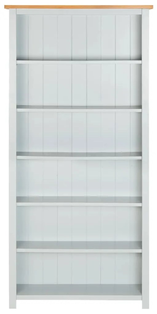 288628 vidaXL Bibliotecă cu 6 rafturi, 80x22,5x170 cm, lemn masiv stejar