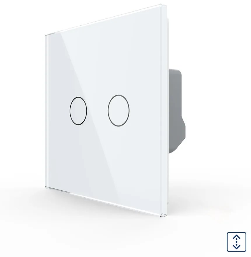 Intrerupator Draperie cu Touch LIVOLO din Sticla – Serie Noua