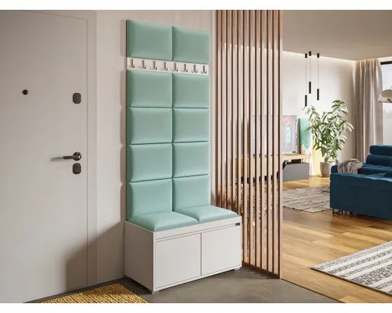 Mobilier pentru hol Kendora 80 (cu 12 buc panouri tapițate Pazara 40x30) (manila 11). 1054007