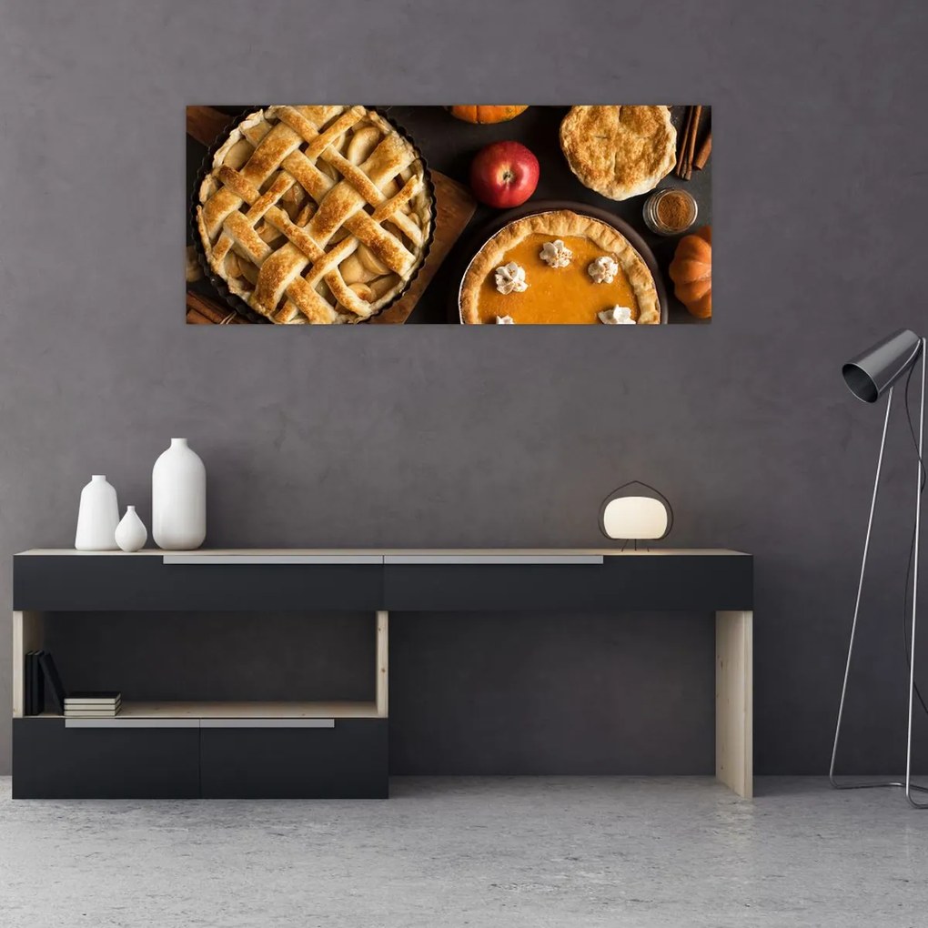 Tablou - Plăcintă de dovleac (120x50 cm)