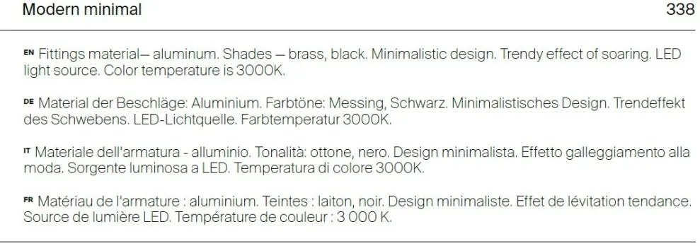 Lustra LED, pendul design modern Glint alama 63x78cm