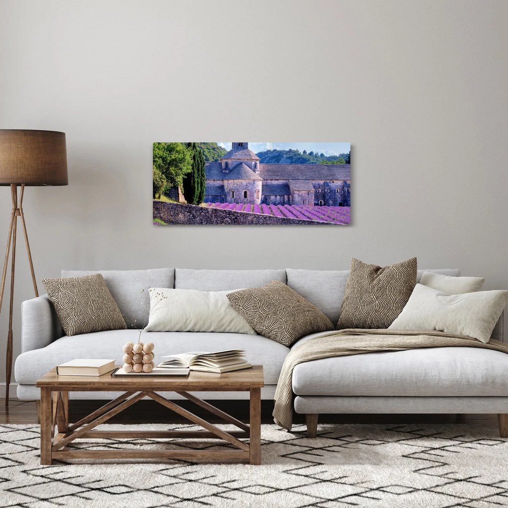 Tablou - Câmp de lavandă (120x50 cm)