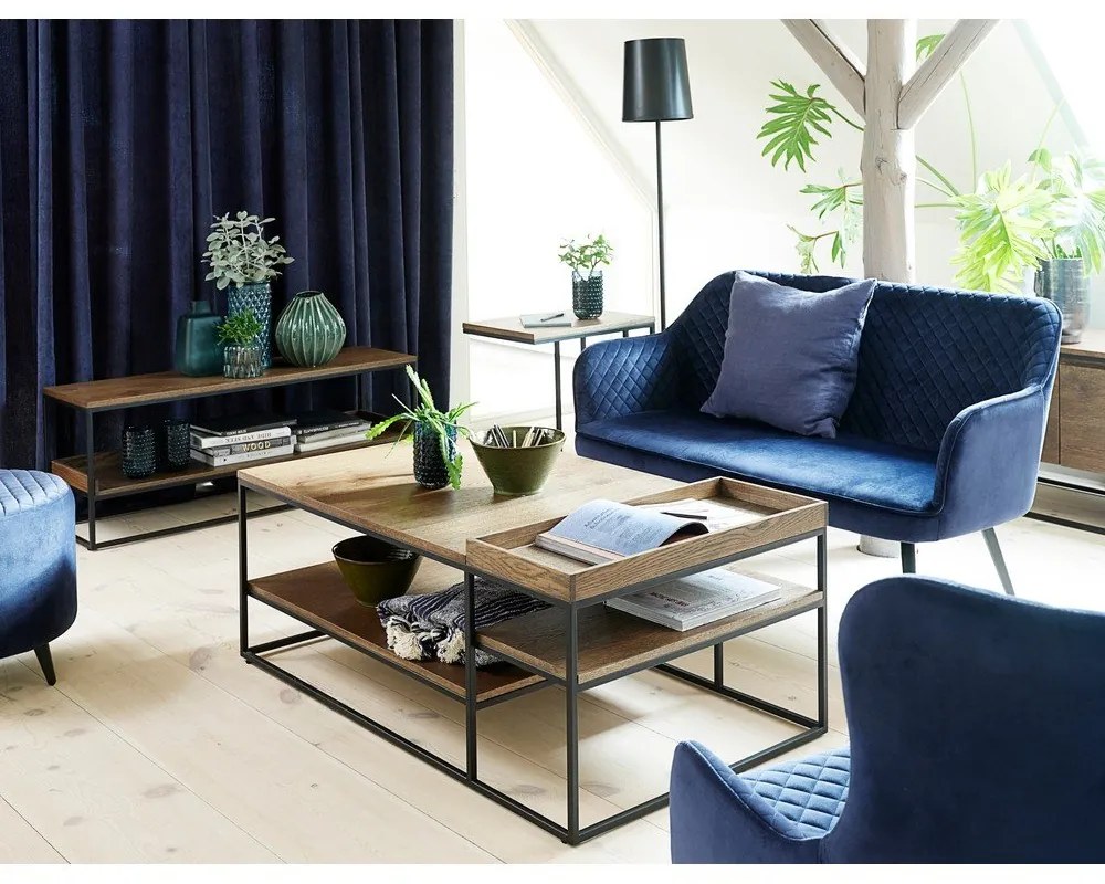 Măsuță de cafea maro 70x120 cm Rivoli – Unique Furniture