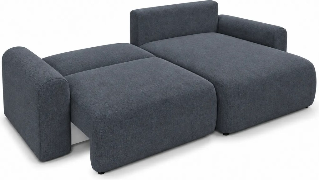 Canapea extensibila reversibila L NORDEN PAROS 250x140 cm, gri inchis