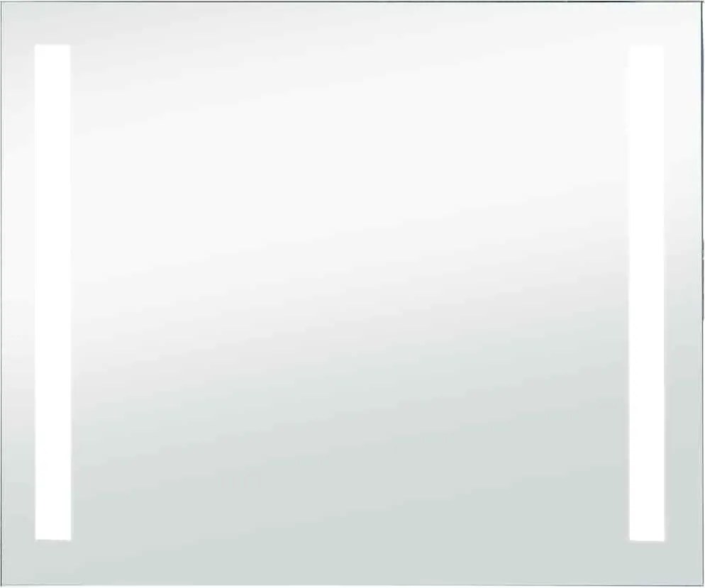 vidaXL Oglindă cu LED de perete pentru baie, 80 x 60 cm