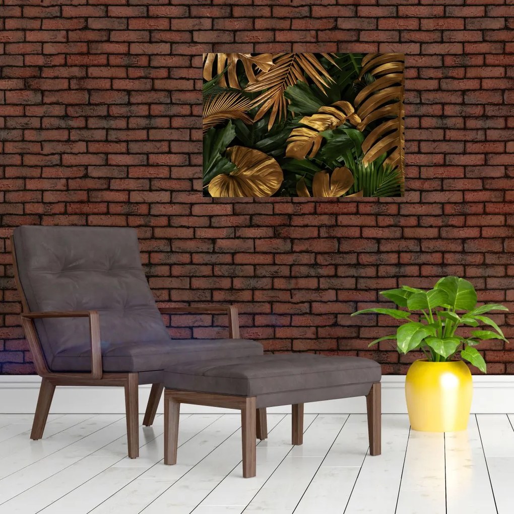 Tablou - Frunze aurii (70x50 cm)