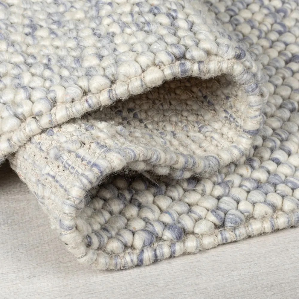 Covor albastru deschis țesut manual din amestesc de lână 120x170 cm Minerals – Flair Rugs