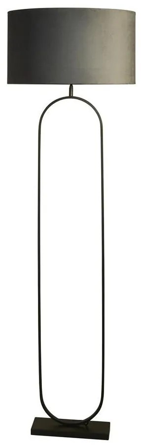 Lampadar/Lampa de podea decorativa Modish negru/gri
