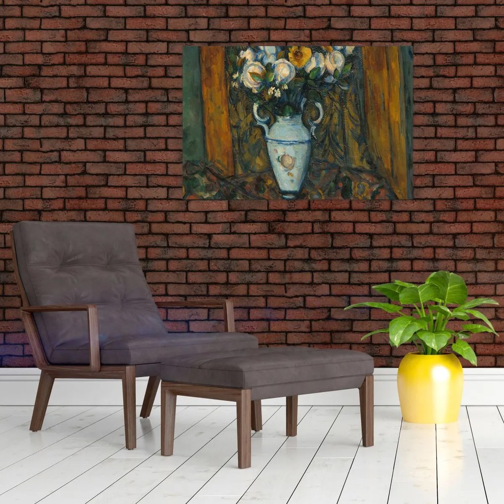 Tablou - Paul Cézanne, Vase of Flowers, reproducere (90x60 cm)