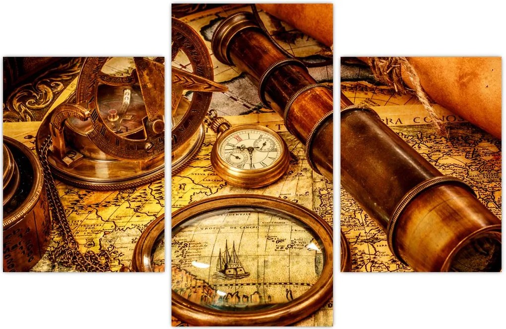 Tablou - uneltele itorice ale marinarior (90x60 cm)