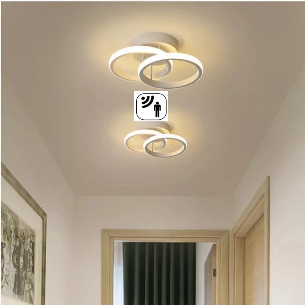 Lustra LED Plafoniera Cu Senzor, Elit's 6128Y-WH, 26w, 24cm